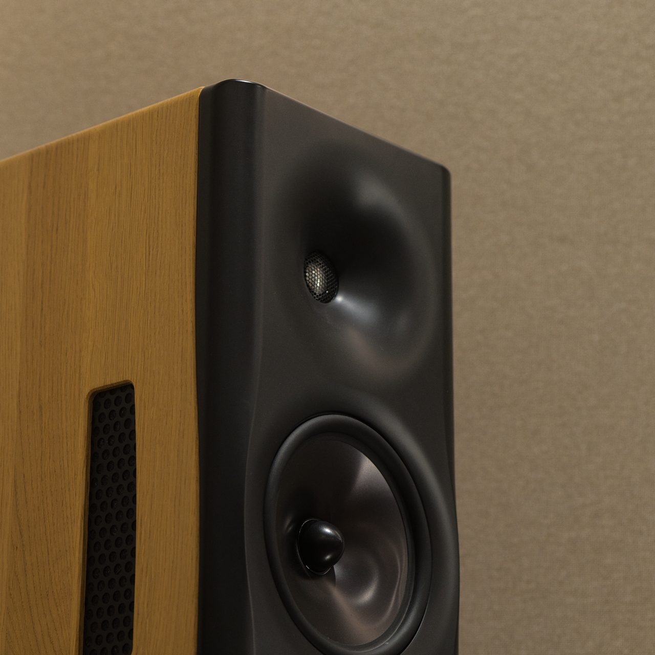 Enceinte de monitoring dans le studio