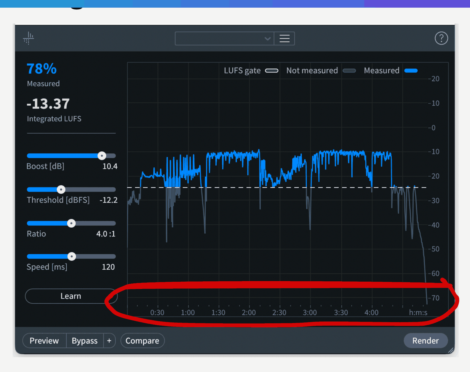 Plugin iZotope RX Loudness Optimize